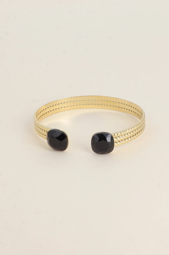 Jonc Phoebe - orné de cristaux de Swarovski® - monture dorée